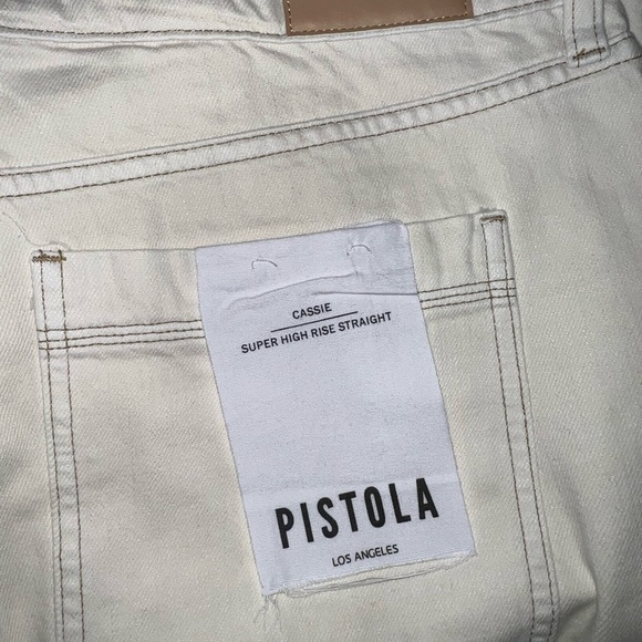 Pistola at Anthro Cassie Super High Rise Straight crop/ankle cotton-rayon blend - Picture 3 of 6